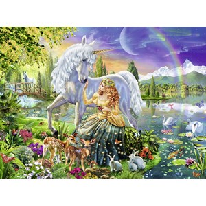 Ravensburger (12642) - Adrian Chesterman: "Gathering at Twilight" - 200 Teile Puzzle