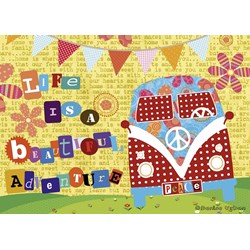 Educa (16278) - "Life is a Beautiful Adventure" - 500 Teile Puzzle