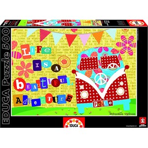 Educa (16278) - "Life is a Beautiful Adventure" - 500 Teile Puzzle