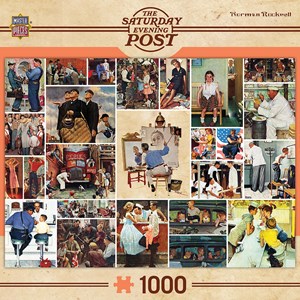 MasterPieces (71621) - Norman Rockwell: "Rockwell Collage" - 1000 Teile Puzzle