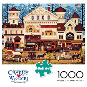 Buffalo Games (11447) - Charles Wysocki: "Victorian Street" - 1000 Teile Puzzle