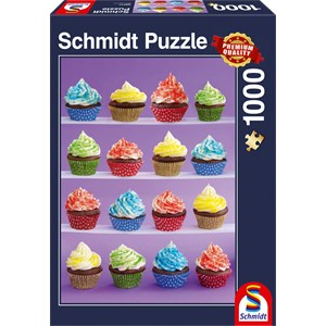 Schmidt Spiele (58217) - "Cupcakes-Spaß" - 1000 Teile Puzzle