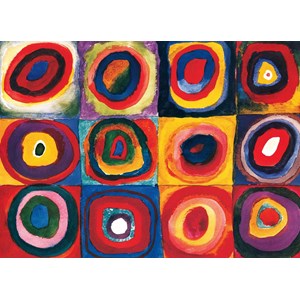 Eurographics (6000-1323) - Vassily Kandinsky: "Farbstudie Quadrate" - 1000 Teile Puzzle