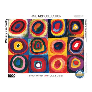 Eurographics (6000-1323) - Vassily Kandinsky: "Farbstudie Quadrate" - 1000 Teile Puzzle