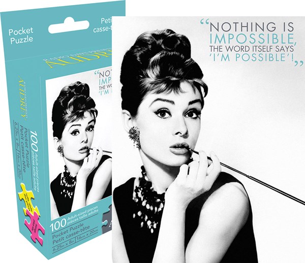 Aquarius (61116) - "Audrey Quote (Mini)" - 100 Teile Puzzle
