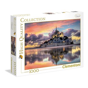 Clementoni (39367) - "Der wunderschöne Mont Saint-Michel" - 1000 Teile Puzzle