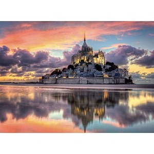 Clementoni (39367) - "Der wunderschöne Mont Saint-Michel" - 1000 Teile Puzzle