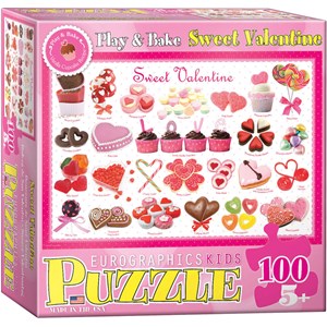 Eurographics (6100-0431) - "Süßer Valentinstag" - 100 Teile Puzzle