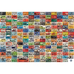 Eurographics (8220-0783) - "The Volkswagon Groovy Bus Collage" - 2000 Teile Puzzle