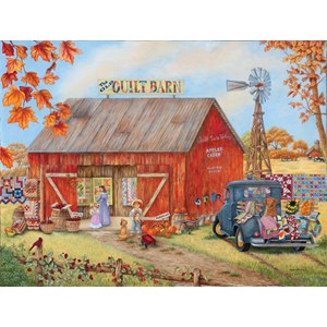 SunsOut (52881) - Kay Lamb Shannon: "The Quilt Barn" - 500 Teile Puzzle