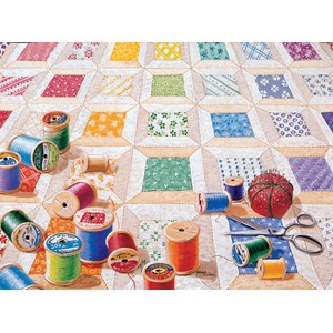 SunsOut (24218) - Rebecca Barker: "Garnrollen" - 1000 Teile Puzzle