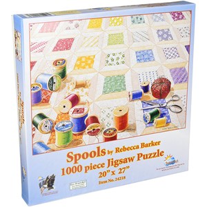 SunsOut (24218) - Rebecca Barker: "Garnrollen" - 1000 Teile Puzzle