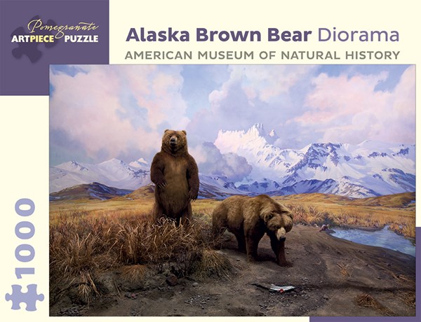 Pomegranate (AA940) - "Alaska Brown Bear Diorama" - 1000 Teile Puzzle