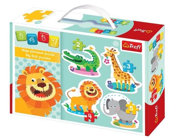 Trefl (360547) - "Safari" - 2 3 4 5 Teile Puzzle