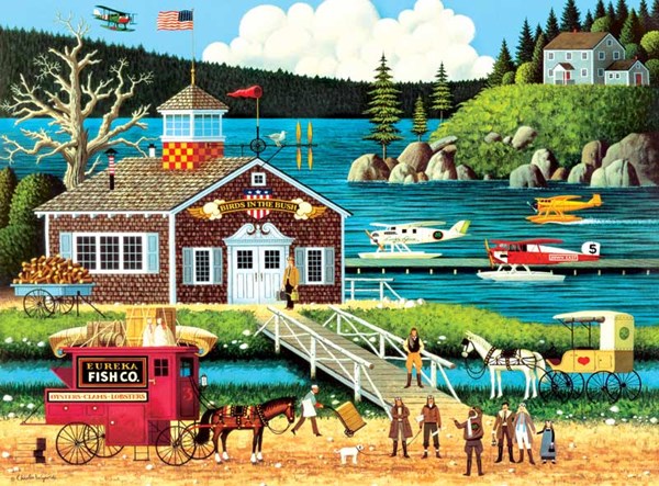 Buffalo Games (11428) - Charles Wysocki: "Birds Of A Feather" - 1000 Teile Puzzle