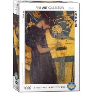 Eurographics (6000-1991) - Gustav Klimt: "Die Musik" - 1000 Teile Puzzle