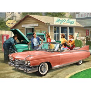 Eurographics (6000-0955) - "Mit dem pinken Caddy unterwegs" - 1000 Teile Puzzle