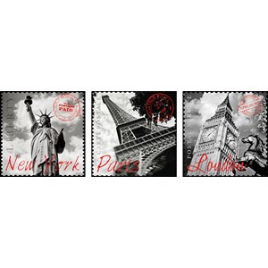 Educa (17096) - "Großstädte" - 500 Teile Puzzle