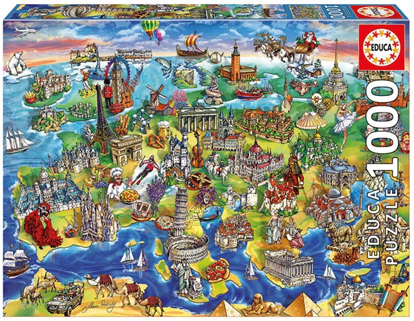 Educa (16752) - Maria Rabinsky: "European World" - 1000 Teile Puzzle