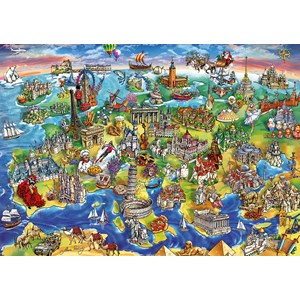 Educa (16752) - Maria Rabinsky: "European World" - 1000 Teile Puzzle