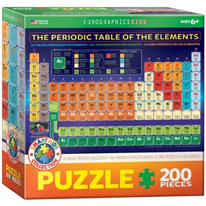 Eurographics (6200-1001) - "Das Periodensystem der Elemente" - 200 Teile Puzzle