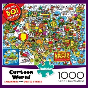 Buffalo Games (11524) - "Landmarks of the United States" - 1000 Teile Puzzle