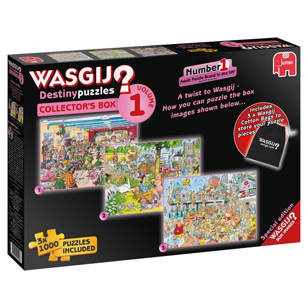 Jumbo (19124) - "Wasgij Destiny Collector's Box #1" - 1000 Teile Puzzle