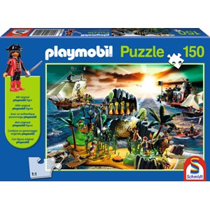 Schmidt Spiele (56020) - "Pirateninsel" - 150 Teile Puzzle