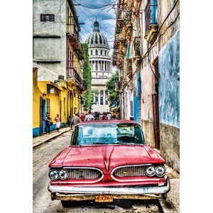 Educa (16754) - "Vintage Car In Old Havana" - 1000 Teile Puzzle