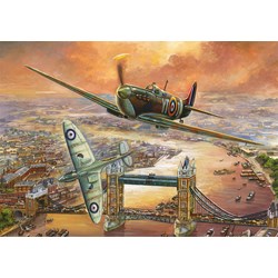 Falcon (11126) - "Spitfire über London" - 1000 Teile Puzzle
