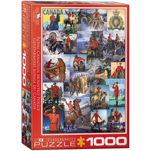 Eurographics (6000-0777) - "Royal Canadian Mounted Police, Collage" - 1000 Teile Puzzle