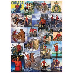 Eurographics (6000-0777) - "Royal Canadian Mounted Police, Collage" - 1000 Teile Puzzle