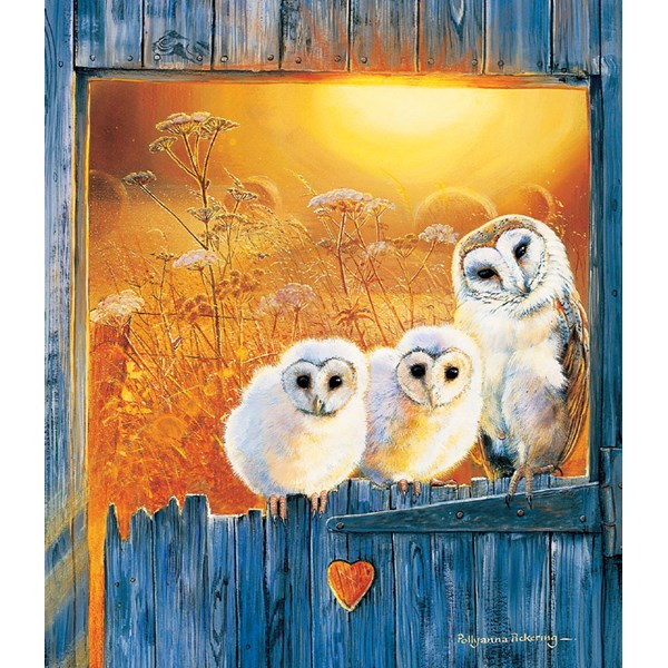 SunsOut (36994) - Pollyanna Pickering: "Eulen am Fenster" - 550 Teile Puzzle