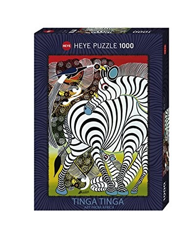Heye (29425) - Edward Tingatinga: "Zebra" - 1000 Teile Puzzle