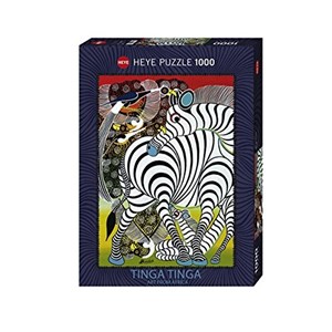 Heye (29425) - Edward Tingatinga: "Zebra" - 1000 Teile Puzzle