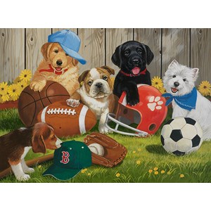 Ravensburger (12806) - William Vanderdasson: "Let's Play Ball!" - 200 Teile Puzzle