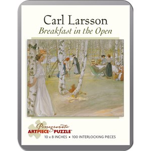 Pomegranate (AA796) - Carl Larsson: "Breakfast in the Open" - 100 Teile Puzzle