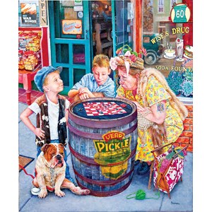 SunsOut (44262) - Susan Brabeau: "Playing Checkers" - 1000 Teile Puzzle