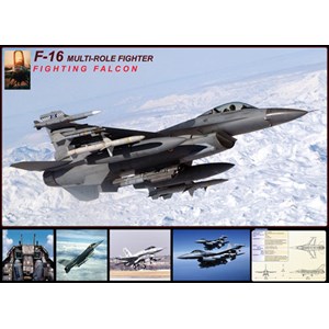 Eurographics (6000-4956) - "F-16 Fighting Falcon" - 1000 Teile Puzzle