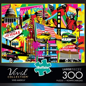 Buffalo Games (2724) - "Vivid America" - 300 Teile Puzzle