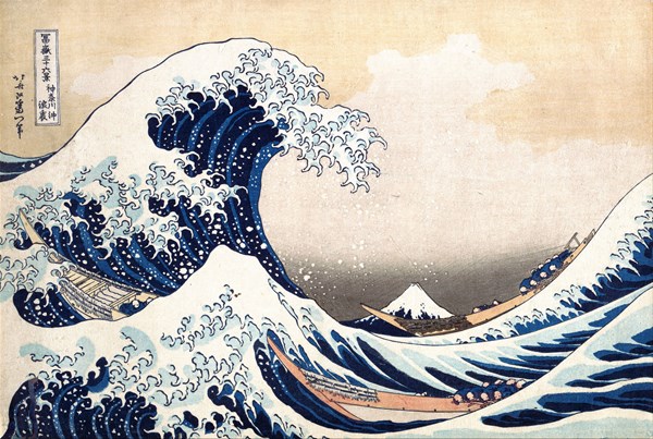 Piatnik (569845) - Hokusai: "Die große Welle vor Kanagawa" - 1000 Teile Puzzle
