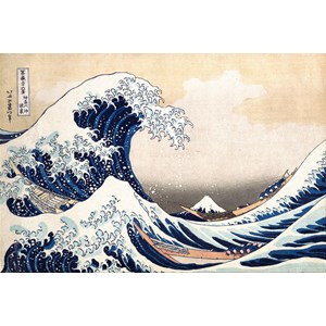 Piatnik (569845) - Hokusai: "Die große Welle vor Kanagawa" - 1000 Teile Puzzle