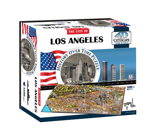 4D Cityscape (40082) - "Los Angeles" - 1400 Teile Puzzle