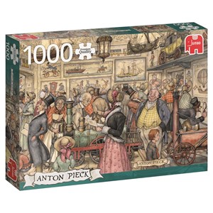 Jumbo (17094) - Anton Pieck: "Die Ausstellung" - 1000 Teile Puzzle