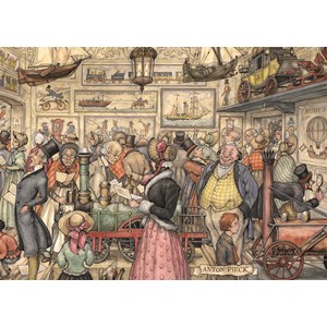 Jumbo (17094) - Anton Pieck: "Die Ausstellung" - 1000 Teile Puzzle