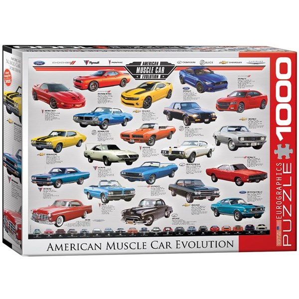 Eurographics (6000-0682) - "American Muscle Car Evolution" - 1000 Teile Puzzle