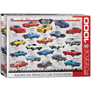 Eurographics (6000-0682) - "American Muscle Car Evolution" - 1000 Teile Puzzle