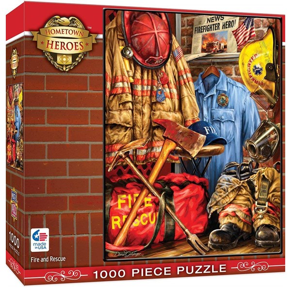 MasterPieces (71511) - Dona Gelsinger: "Fire and Rescue" - 1000 Teile Puzzle