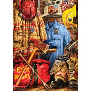 MasterPieces (71511) - Dona Gelsinger: "Fire and Rescue" - 1000 Teile Puzzle