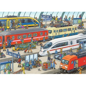 Ravensburger (09610) - "Moderner Bahnhof" - 60 Teile Puzzle